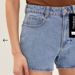 Stevie High Waisted Jean Shorts from Frank&Oak